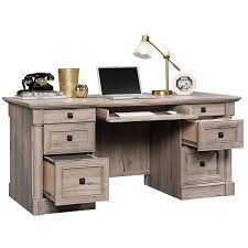 Number appraisals grade sauder computer desk assembly video equitably. Sauder Palladia Contemporary Wood Executive Desk In Split Oak 424809