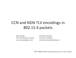 802.15.4 encoding for CCN and NDN