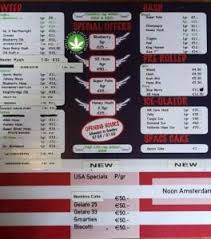 Amsterdam Coffeeshop Menu 2018 Budhaze Blog Coffee Shop Amsterdam Coffee Shop Holiday Decor