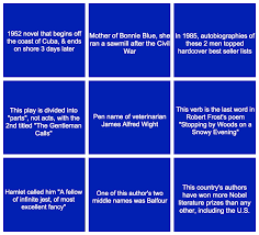 Whether you want to try out for the jeopardy game show or you just want to enjoy a round of challenging questions to test your trivia knowledge, you can visit the jeopardy website or other quiz websites. Can You Answer These Literary Questions From Jeopardy