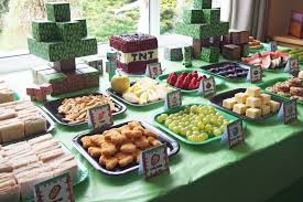 Below Are Loads Of Ideas For Hosting A Fabulous Minecraft Themed Birthday Party Including Gam Minecraft Party Food Halloween Food For Party Minecraft Birthday