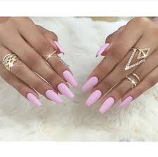 Matte Light Pink Baby Pink Nails Acrylic Light Pink Acrylic Nails Baby Pink Nails