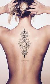 Cool Moon Phases Back Tattoo Ideas For Women Black Geometric Mandala Spine Tat Fases Lunares Unicas Gecici Dovme Geometrik Dovmeler Erkek Dovmeleri