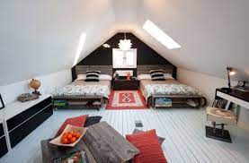 Creative Ways Of Using The Attic Space Attic Design Boys Room Design Attic Rooms
