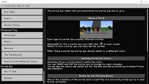 Download ad cannon portal without ads and get the ability to . Portal Gun Add On Major Update Added Scripts Minecraft Pe Mods Addons