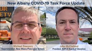 The New Albany COVID-19 Task Force is a collaborative effort between the  City of New Albany, New Albany-Plain Local Schools and Plain Township  Government to help keep our community safe. In this ...