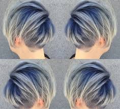 Want Teal Roots Gray Ombre Hair Color Short Hair Images Hair Color
