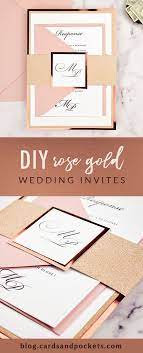 Diy Rose Gold Wedding Invitations Cards Pockets Design Idea Blog Rose Gold Wedding Invitations Wedding Invitations Diy Free Wedding Invitations