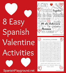 8 Easy Spanish Valentine Activities Spanish Playground Valentine Activities Spanish Lessons For Kids Learning Spanish