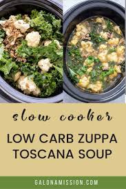 Slow Cooker Low Carb Zuppa Toscana Soup Keto Friendly Gal On A Mission Recipe In 2020 Easy Crockpot Recipes Healthy Pork Crockpot Recipes Comfort Food Recipes Casseroles