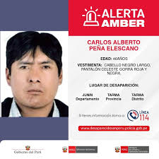 AlertaAmber 🚨 Han desaparecido: ▶️ La adolescente AYELEN MARIANELLA  CORNEJO RAMIREZ de 13 años. ▶️ El señor PEDRO HUMBERTO CANO GONSALES DEL  VALLE de 80 años. ▶️ El señor CARLOS ALBERTO PEÑA