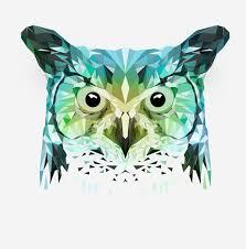 Geometric Owl Geometric Owl Geometric Art Animal Geometric Drawing