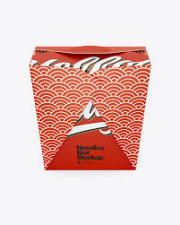 Download Matte Paper Noodles Box Mockup In Box Mockups On Yellow Images Object Mockups