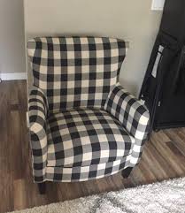 Hi deb, the buffalo check chair cushions are sold individually. Adair Black And White Plaid Fabric Club Chair Walmart Com Walmart Com