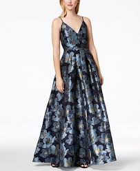 A wide selection of items: Image 1 Of Calvin Klein Floral Print Embroidered Ballgown Ball Gowns Womens Dresses Gowns