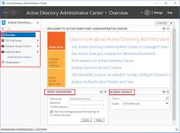 Sep 09, 2021 · you can unlock a user account using the active directory users and computers console. Windows Server 2016 Active Directory Administrative Center Virtualization Howto