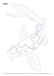 Step By Step How To Draw A Koi Fish Drawingtutorials101 Com In 2021 Koi Fish Drawing Fish Sketch Koi Painting