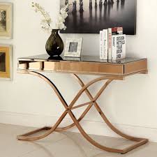 Furniture Of America Orelia Luxury Copper Metal Sofa Table Overstock Com Shopping The Best Deals On Cof Modern Sofa Table Metal Sofa Mirrored Console Table