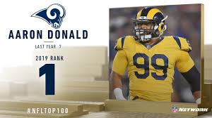 Aaron charles donald (born may 23, 1991) is an american football defensive tackle for the los angeles rams of the national football league (nfl). 1 Aaron Donald Dt Rams Top 100 Players Of 2019 Nfl Youtube