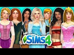 1 Sims 4 Disney Princess Cas Part 2 Create A Sim With Cc Youtube Sims 4 Clothing Sims 4 Princess Outfits
