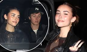Madison Beer cuts a trendy figure as she enjoys dinner with boyfriend Nick  Austin at Craigs | Daily Mail Online