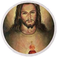Sacred Heart of Jesus Number Two Jigsaw Puzzle by Rebecca Mike