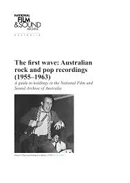 The first wave: Australian rock and pop recordings (1955–1963)