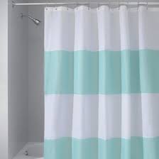 Pin By Staci Sypien On Future Dream Home Striped Shower Curtains Fabric Shower Curtains Shower Curtain