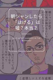 朝シャンしたらはげるは嘘 本当 湯シャン 薄毛 頭皮