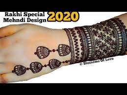 Rakhi Mehndi Design Jhumka Mehndi Design Mehndi Designs र ख म ह द ड ज इन Youtube In 2020 Back Hand Mehndi Designs Hand Henna Mehndi Designs