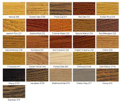 Wood Stain Color Chart Red Oak Stain Colors Wood