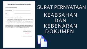 Pelaksanaan uas the dan tap semester 2020/21.2 (2021.1). Surat Pernyataan Keabsahan Dan Kebenaran Dokumen Youtube