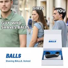 Both the scrotal skin and the accompanying package housed therein are tender items. Shave Your Balls 9gag