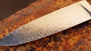 Forging Feather Damascus By Hand Youtube