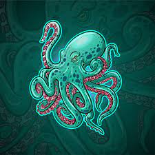 Kraken Octopus Mascot Esport Logo Design Kraken Art Kraken Octopus Drawing