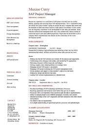 Sap Project Manager Resume, Sample, Job Description, Career History, Cv