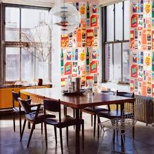 Taking center stage in this dining room by regan baker design is a staggered glass chandelier by west elm. Add Quirky Details To Freshen Boring Dining Rooms
