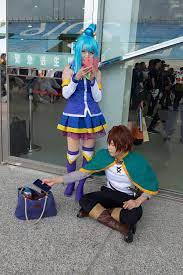 File:Cosplayers of Kazuma and Aqua, KonoSuba 20160507b.jpg - Wikimedia  Commons