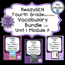 Readygen Grade 4 Unit 1 Module A Vocabulary Bundle Vocabulary Vocabulary Cards Word Cards