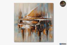 تابلوهات مودرن بيانو سفير ارت للديكور painting french art abstract wall art