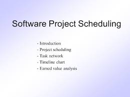 software project scheduling introduction project