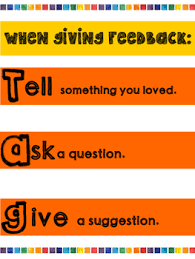 Giving Feedback Anchor Chart