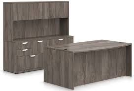 A credenza desk will provide just the right amount of storage and work surface space.</p> <p>while some office storage credenzas are only meant to be used for housing office supplies, others feature a kneehole space for use as a desk. Executive Desk With Drawers Office Furniture