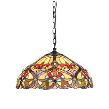 Chloe Lighting Byron Tiffany Style 2 Light Victorian Ceiling Pendant Fixture 18 Shade 131 65 Ojcommerce