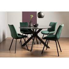 Lorraine callahan table & chairs 05. Hirst Fontana 4 Seater Circular Dining Set Modern Design Home Origins