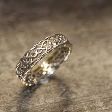 14k White Gold Celtic Wedding Band Unique Wedding By Lamoredesign 685 00 Celtic Wedding Rings Celtic Wedding Bands Expensive Wedding Rings