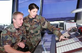 Us Air Force Usaf Air Traffic Controllers Atc Staff Sergeant Ssgt Aaron Yurko And Ssgt Kristy Crespo Copy Flight Plan Information During A Nuclear Operational Readiness Exercise Ore At Whiteman Air Force