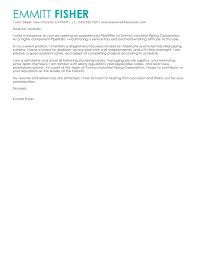 Best Pipefitter Cover Letter Examples Livecareer