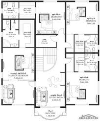 خرائط الفيلا Ha 02 5 غرف نوم أبعاد المسكن 15 40م عرضx16 40م عمق Square House Plans House Floor Design Courtyard House Plans