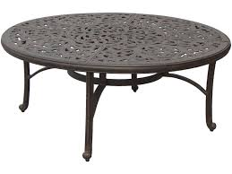 Darlee Outdoor Living Series 80 Cast Aluminum Antique Bronze 52 Round Chat Table With Ice Bucket Dl80 Q Outdoor Coffee Tables Metal Dining Table Patio Table